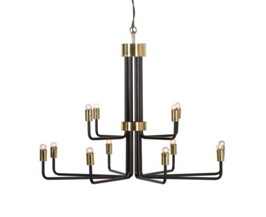 Le Marais Chandelier - 12 Light / Black